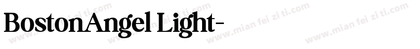 BostonAngel Light字体转换